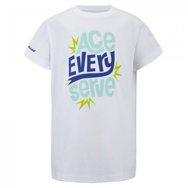 Babolat Exercise Cotton Tee Boy White